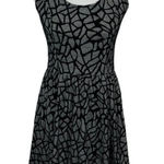 Collective Concepts  Black Mesh Overlay Fit And Flare Party Dress XS Photo 0
