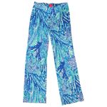 Lilly Pulitzer  Womens Size S Blue Haven Hey Hey Soleil Georgia May Palazzo Pants Photo 1