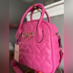Juicy Couture Straight From The Heart Quilted Bowler Crossbody Bag Pink NWT Photo 2