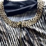 MSK Women’s Gold/Black Sparkle Neck Slinky Western Stretch Top Blouse Size 2XL Black Photo 7