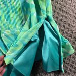 Adrianna Papell  Two-Piece Set Size L Blue Green Sleeveless Shell &‎ Top Shirt Photo 5