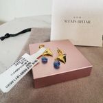 Alexis Bittar Alexas Bittar Asterales Thorn 14K Goldplated & Sapphire Drop Earrings, NWT Photo 3
