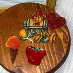 Vtg. 80s/90s Lot of 3 Pins Brooches Glossy Ice cream Girl Teddy Bear And Apple Photo 0