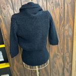 ZARA zip up 3/4 sleeve black sweater size small Photo 6