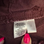 Loft Women's Modern Straight Corduroy Pants Size 27/4 Wine Purple Low Rise Photo 4