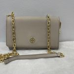 Tory Burch Robinson Chain Wallet, Grey - Preowned Photo 0
