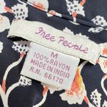 Free People  Floral Print Sweetheart Sleeveless Jersey Dress Black Size Medium Photo 8