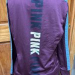 PINK - Victoria's Secret Victoria Secret PINK Ultimate Long Sleeve  Burgundy Logo 1/4 Zip​ Photo 6
