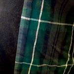 Ralph Lauren Black Corduroy Blazer w Leather Elbow Patches Black Watch Lining LG Photo 8