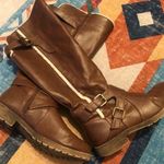 Brown Buckle Riding Boots Size 10 Photo 0