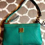 Dooney & Bourke NWT Turquoise Leather Mini Shoulder or Wristlet Bag summer fun Photo 0