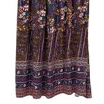 JODIFL Dark Floral Peasant Maxi Dress Photo 3