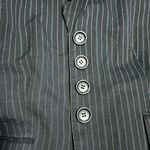 Ann Taylor  black blue Pinstripe button fitted Blazer size 6 Photo 5