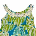Lilly Pulitzer  Silk Sleeveless Sea Urchin Beaded Neck Maxi Dress size 2 Photo 3