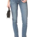 Paige Hoxton Ankle Peg Blue Distressed Skinny Jeans Beachwood Wash size 24 Photo 0