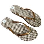 Tommy Hilfiger  Flip Flops Womens Size 9 Brown Monogram Thong Sandals Photo 0