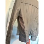 Guess Faux Leather Racer Jacket, Grey, Size Medium Photo 5