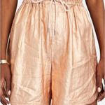 ALC Frank A.L.C. Ryder Metallic Linen Short Rosegold Size S NWT Photo 1