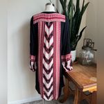 Free People Vintage Chevron Boho Tunic Dress – Festival Indie Cottagecore small Photo 5
