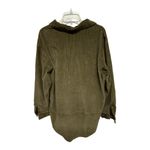 Vintage J Jill Olive Green Wide Wale Corduroy Velvet Shirt Jacket Size XL Photo 3