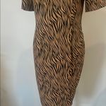 Leslie Fay Zebra Print Dress vintage  6P Photo 1