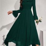 Womens Long Sleeve Ruffle A Photo 2