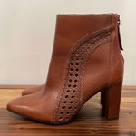 Matisse Tan Braided Cutout Leather Ankle Boot Heel Size 6.5 Photo 7