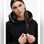 CHRLDR Black Hoodie With Silver Metallic Stripe M Black $118 Retail NWT Size M Photo 3