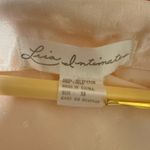 Lisa Intimates Satin Nightshirt Champagne Polka Dot Button Front M Size M Photo 2