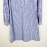 Entireworld Striped Long Sleeve Shirt Dress Mini Cotton Blue White Size XS EUC Photo 3