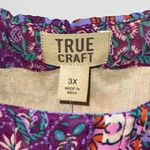 True Craft  3X womens pleated front dye house daze multicolor lined tank plus NWT Photo 2