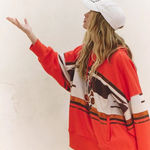 Free People Movement NWT  Sprint To The Finish Logo Hoodie In Pomegranate Size:Xs $128 MSRP No refunds or cancelllations Photo 3