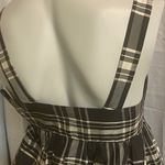 Alice + Olivia  Black plaid taffeta Tank dress C26 Photo 3
