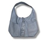 LAGGO Havana Hobo Shoulder Bag Blue Pebbled Leather Photo 6