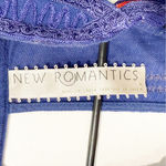 Free People  New Romantics Size Medium‎ Blue Embroidered Tassel Tunic Sleeveless Photo 3