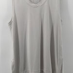 Athleta Women M Inspire Tank Top White V-Neck Oversized Flowy Relaxed Yoga Gym Photo 0