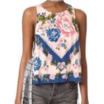 Free People  This Sweet Love Floral Top - Pink - Small Photo 4