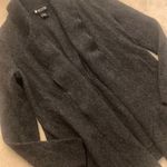 Valerie Bertinelli Grey  100% Merino Wool Sweater Cardigan Size Large Photo 1