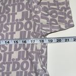 Nike The  Tee 100% Cotton Purple Just Do It Allover Icon Tee Photo 6
