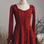 Milkcocoa Korea Red Hearts Dress Size XS Photo 2