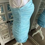 Bardot Revolve Tahlia Ruched Dress in Blue NWT Size 6 Photo 5