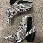 Lulus Snakeskin Booties Photo 1