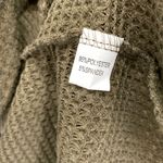 Women’s Waffle Knit Open Front Olive Cardigan Sweater Size XXL Photo 6