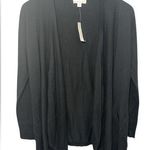 NWT New York & Company black draped open front cardigan small business casual Photo 0