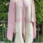 Vintage TUNDRA Scandinavian Yarn Wool Poncho Cape Jacket Sweater Pink Size XL Photo 3