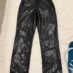 Abercrombie & Fitch Black Straight Leg leather pants Photo 0