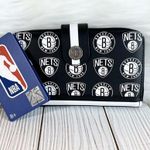 Lounge Fly NBA Brooklyn Nets Logo Zip Around Wallet NWTS Photo 0