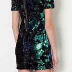 Topshop sparkly green velvet sequin dress Photo 2