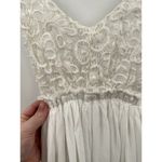 L'atiste By Amy White Boho Maxi Open Back FairyCore Dress Size Medium Photo 3