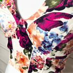Papaya Pink Floral Bustier Crop Top Size Small Photo 5